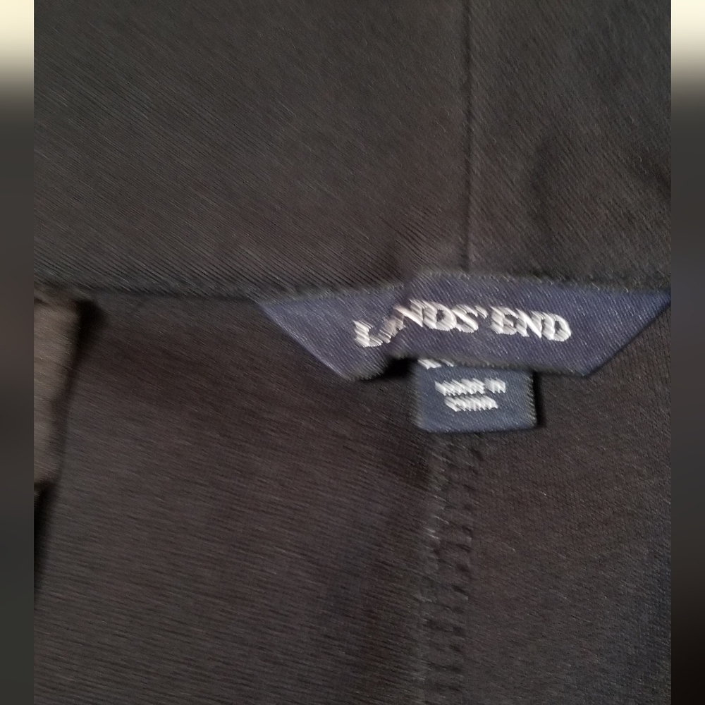 Lands' End NWOT Black Knit Fly Front Business Dress Pants Size 20W/P - Picture 6 of 9